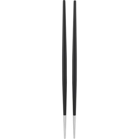 304 Stainless Steel Chopstick Japanese Sushi Chopsticks Tableware Set(Silver Black) (1/5)