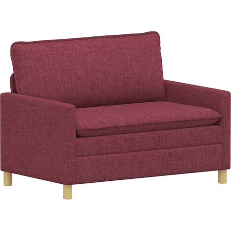 Canapé Bordeaux 126 x 81 x 87,5 cm Tissu vidaXL (1/5)