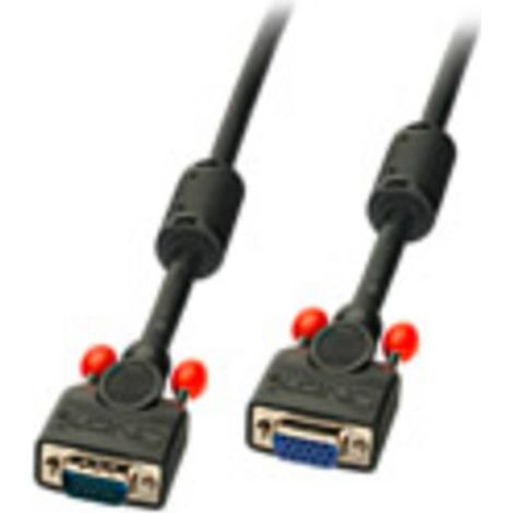 Rallonge LINDY VGA Fiche mâle VGA 15 pôles, Prise femelle VGA 15 pôles 0.50 m noir 36391 Câble VGA R983981 (1/3)