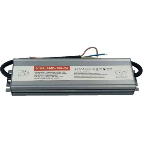 Trasformatore led 150w alimentatore led 24v dc per striscia e lampadine driver