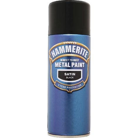 Hammerite Direct To Rust Satin Black 400ml