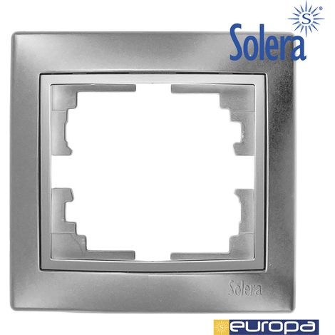 Cornice per 1 Elemento Argento 83x81x10mm Serie Europa Solera ERP71AU