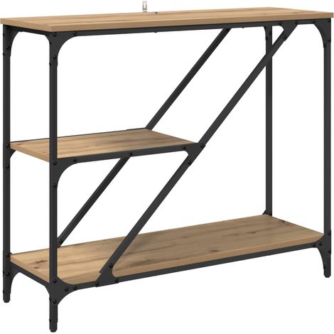 Maison Exclusive - Tavolo consolle Rovere artigianale 88,5 x 30 x 75 cm