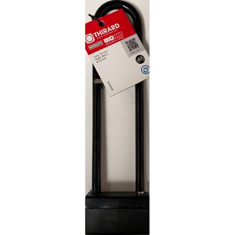 Antifurto a U con arco in acciaio cementato rivestito, Ø 10 mm – THIRARD