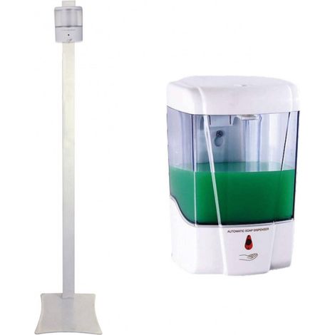 TrAdE Shop Traesio - Stazione Igienizzante Completa Di Colonnina E Dosatore Gel Sapone Automatico - (1/5)