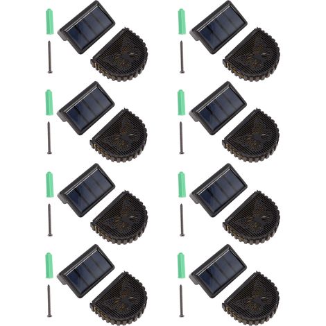 8 Sets LED-Solarleuchten, dekorative Wandleuchten für Terrasse und Hof, mit eingebautem Akku (1/5)