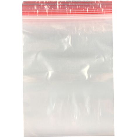 Lot de 100 sachets à fermeture à pression - 25 x 35 cm - En plastique - Fermeture à pression - 40 tailles au choix