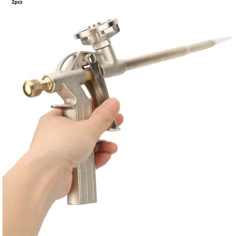 Pistolet applicateur d'isolant pour mousse expansive en alliage d'aluminium (2 pièces) (1/5)