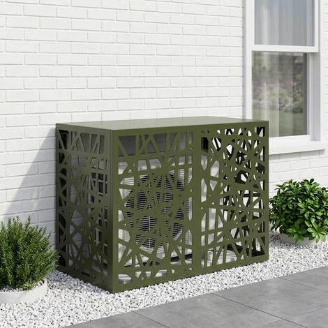 vidaXL Funda para Aire Acondicionado Verde oliva 100 x 50 x 70 cm (1/5)