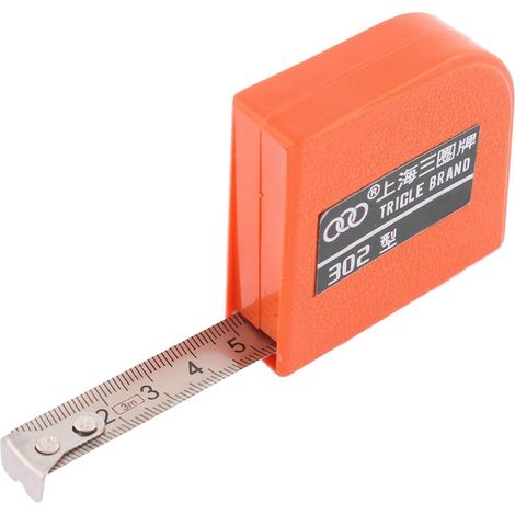 Aexit 3 Mètres De Long 12mm Largeur Rétractable Métrique Acier Ruban à Mesurer Règle 196A908 (1/2)