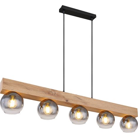 Globo - lámpara colgante - Moitas - negro - metal - gran lámpara