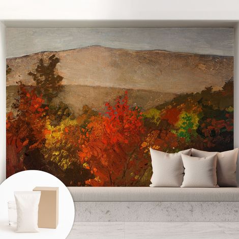 Papier peint avec colle pour décoration moderne de salon chambre à coucher cuisine et bureau Facile Panorama automnal 208x146 cm (1/5)