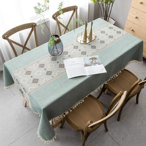 Elegante Tischdecke mit chinesischem Muster, waschbare und wiederverwendbare Tischdecke (1/5)