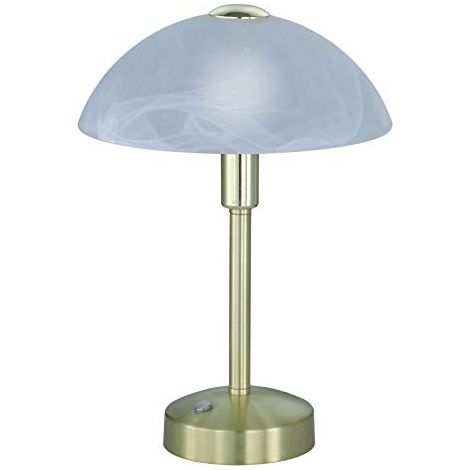 Lampada da tavolo DONNA oro/bianco LED dimmerabile Trio (1/4)