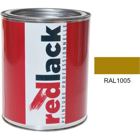 Dose 1L Lack Mehrzweckfarbe – RAL 1005 – Honiggelb – Seidenmatt – für verschiedene Oberflächen – Redlack