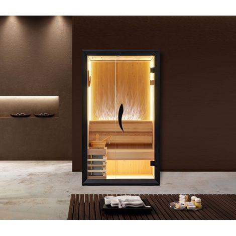 Sauna traditionnel Boreal® CELEST 120 - 1 à 2 places - 120x120x190 cm (1/5)