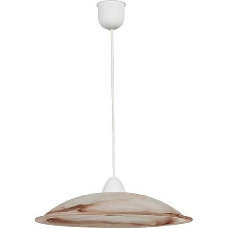 LAMPADA SOSP DUNA 40 1XE27 ALABASTRO TABACCO