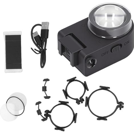 Lámpara para pistola de pintura, recargable USB con memoria y brillo ajustable, montaje en boquilla ABS – Ideal para renovación del hogar (1/5)