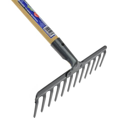 Geko Râteau ergonomique 12 dents pour jardinage efficace (1/3)
