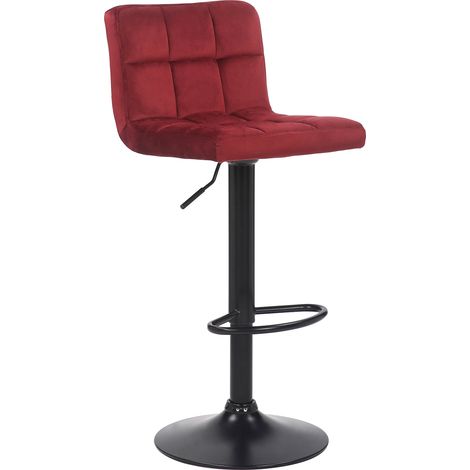 Taburete Feni En Terciopelo Rojo (1/5)