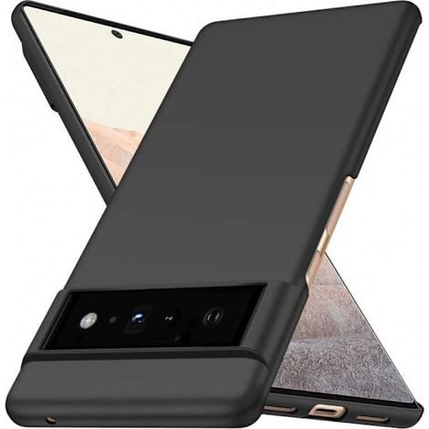Custodia protettiva ultra sottile nera opaca per Google Pixel 6 Pro - Versione base V2 (Nero) (1/2)