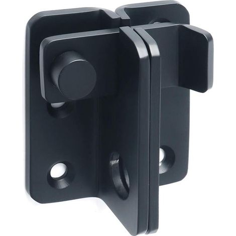 Serratura per porta bloccabile con catenaccio in acciaio inox e foro per lucchetto. Serratura per porta, serratura per mobili per cancelli in legno, casetta da giardino lasciata aperta ( (1/5)