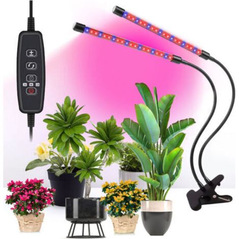 Lampe LED à spectre complet pour la croissance et la floraison des plantes, avec support clipable (1/4)
