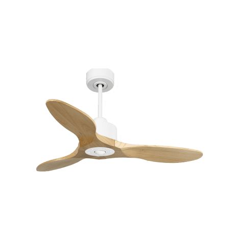 Modulo Slim Ring - Super destratificateur et ventilateur DC 106 cm blanc pales bois clair idéal 10 à 20 m² (1/5)