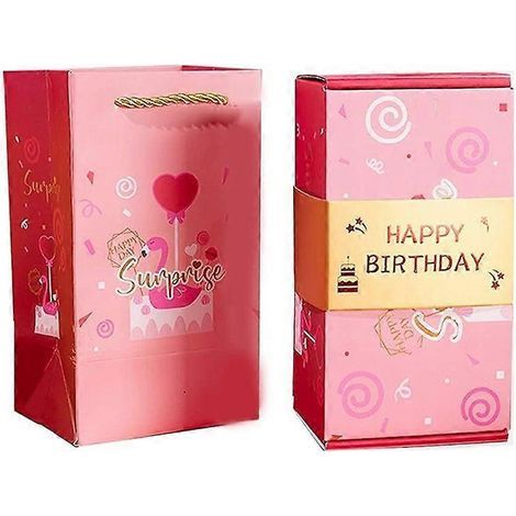 Coffret Surprise Explosif pour Billets d'Argent, Boîte Blague Anniversaire avec Éjection, Cadeau Farce Amusant, Idée Cadeau Originale pour Fêter. (1/5)