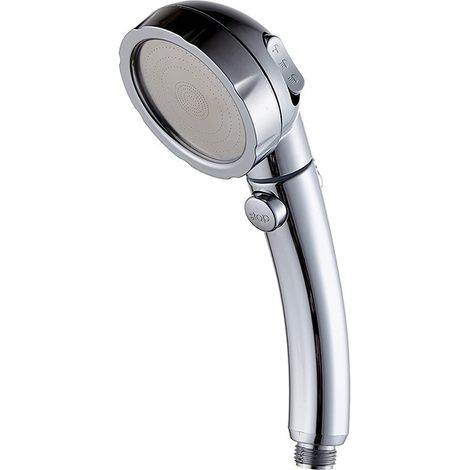 1 Pcs pommeau de douche de salle de bain, ABS Pommeau de Douche Haute Pression, Pommeau de Douche Economie Deau, Argent (1/5)