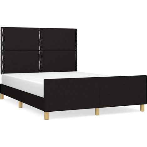 Maison Exclusive - Giroletto senza Materasso Nero 140x190 cm in Tessuto (1/5)