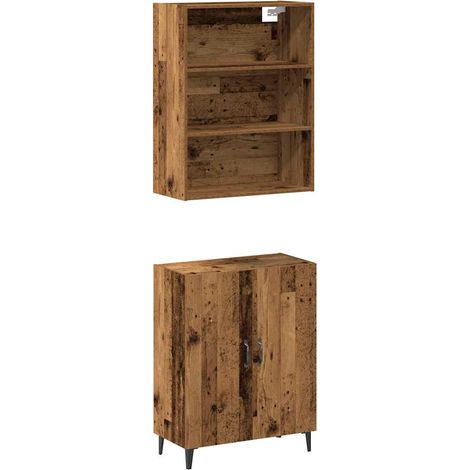 Maison Exclusive - Aparador con armario de pared madera antigua m
