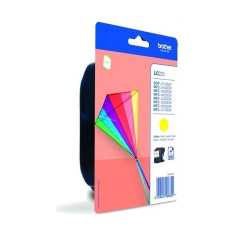 Ink-jet brother lc-223cbp amarillo dcp4120dw mfcj4420dw mfcj4620dw mfcj5320dw 550 pag