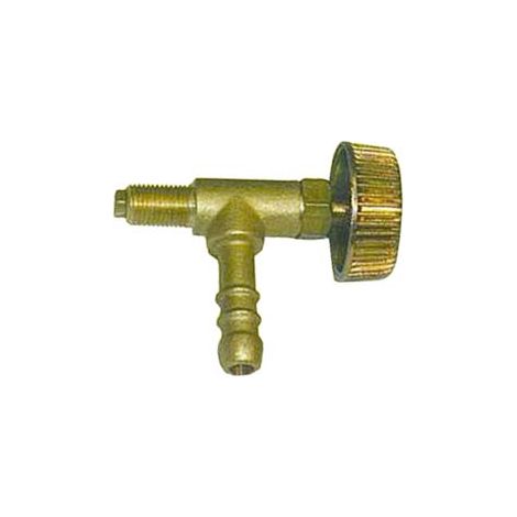 RUBINETTO A SPILLO PORTAGOMMA GAS PER FORNELLONI- - portagomma entrata ø mm.10 - uscita maschio 10x1 - 5 pezzi