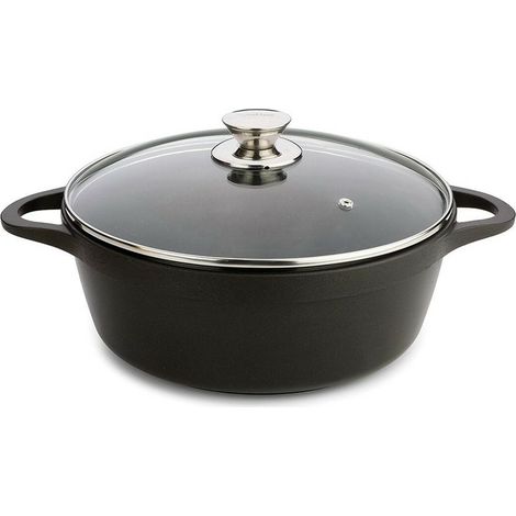 COCOTTE HAUTE 20CM NOIR FONTE ALU (1/2)
