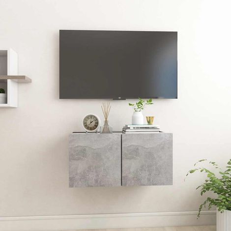TV-Hängeschrank Betongrau 60x30x30 cm (1/5)