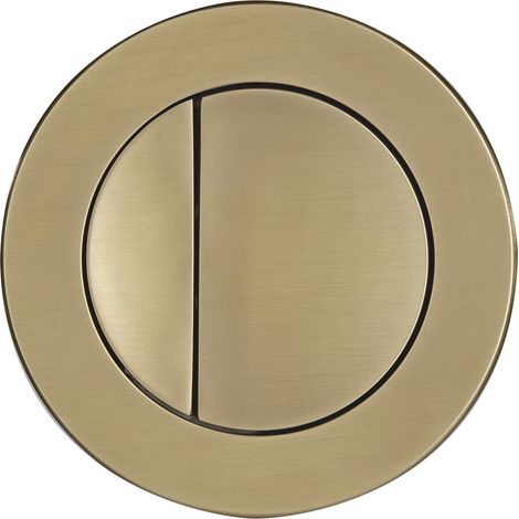 Roper Rhodes Brushed Brass Round Dual Flush Plate Button - TR9001 TR9002 TR9009