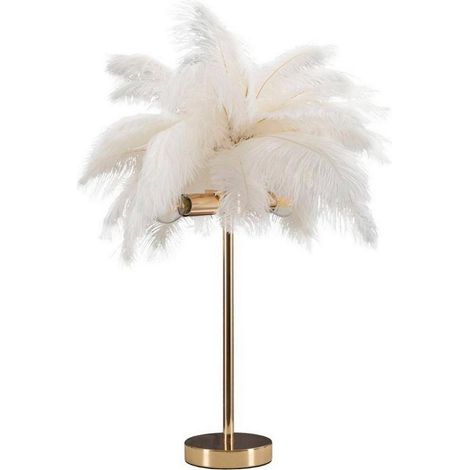 Dmora - Lampada da tavolo Bonefro, Luce da scrivania, Luminaria da ufficio, Lampada da lavoro, Bianco e Oro, 40x40 h55 cm