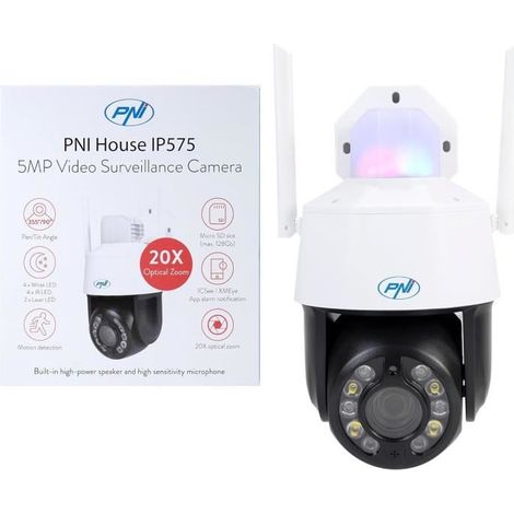 Caméra de vidéosurveillance - PNI - IP575 - 5MP - WiFi - Zoom Optique 20x