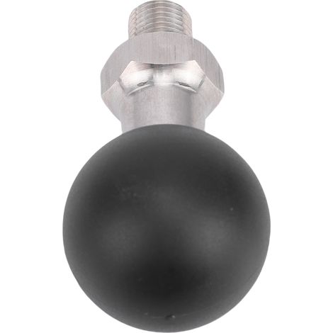 Rotule de 38 mm (1,5 pouce) avec tige filetée en acier inoxydable de 12,7 mm (1/2 pouce), support à rotule en caoutchouc. À utiliser avec une tige de connexion et une base. (1/5)