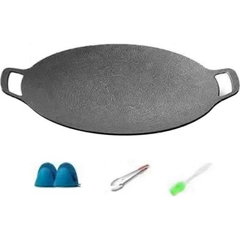 Plaque de cuisson antiadhésive de 28 cm pour barbecue coréen, idéale pour le camping en extérieur. (1/5)