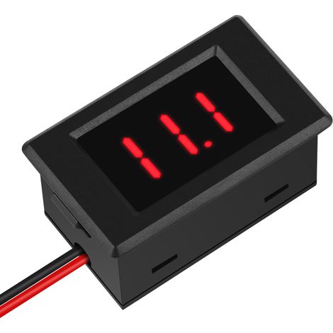 PEACEFAIR PZVM-001 Gleichspannungs-Voltmeter 3,5–35 V, Spannungsmonitor, 2-Draht-LED-Digitalanzeige (rot) (1/5)