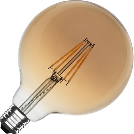 Ampoule LED Filament E27 8W 750 lm G125 Gold No Flicker 2700K Blanc chaud