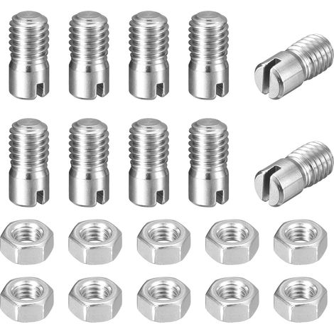 10Pcs Goupille Cylindrique À Fente M6 x 10mm Acier Inoxydable 304 (1/5)