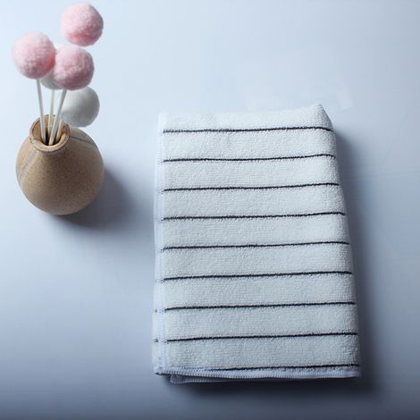 Lot de 2 torchons/chiffons de nettoyage de cuisine et de maison en microfibre renforcée, fabriqués avec du coton super absorbant du Xinjiang (1/4)