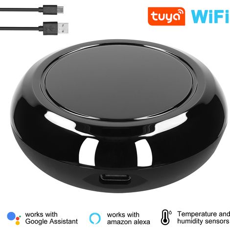 Télécommande WiFi IR Universelle avec Détecteur de Température et d'Humidité Contrôleur Infrarouge Compatible Assistant Alexa (1/5)