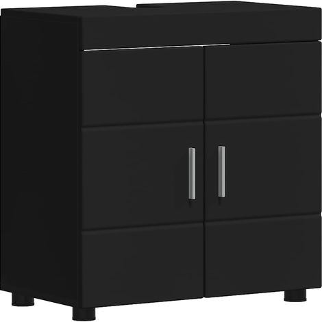 Maison Exclusive - Badezimmerschrank-Set TULUM Schwarz 60 x 34 x