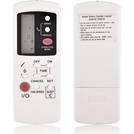 GZ-1002B-E3 - Mando a Distancia de Repuesto para Aire Acondicionado Galanz, Repuesto de Control Remoto de Aire Acondicionado para Galanz GZ-1002A-E3 GZ-1002B-E1 (1/5)