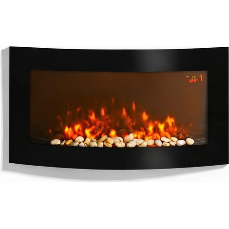 Cheminée électrique negro en métal Vidrio 89,2 x 13,5 x 48 cm (1/5)