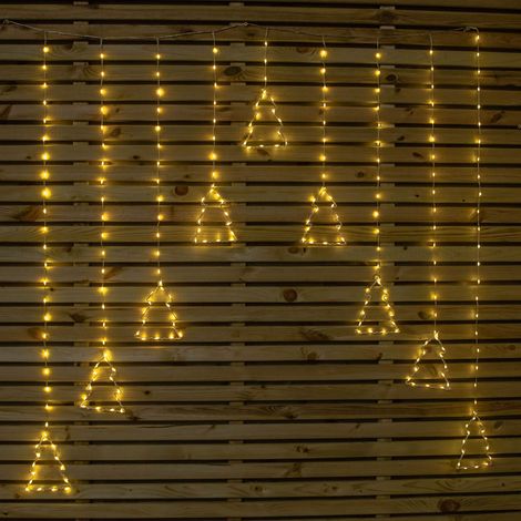 1.2m x 1.2m FlexiBrights Christmas Tree Curtain Lights with 258 Warm White LEDs (1/5)